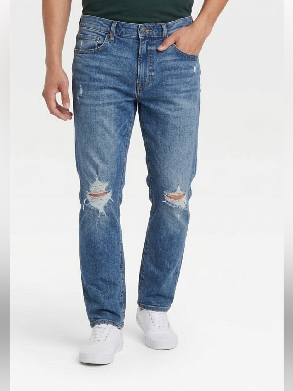 Original Use (Target) Men's Distressed Light Blue Slim Straight Jeans SZ 30X30